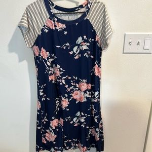 Blue Floral Dress